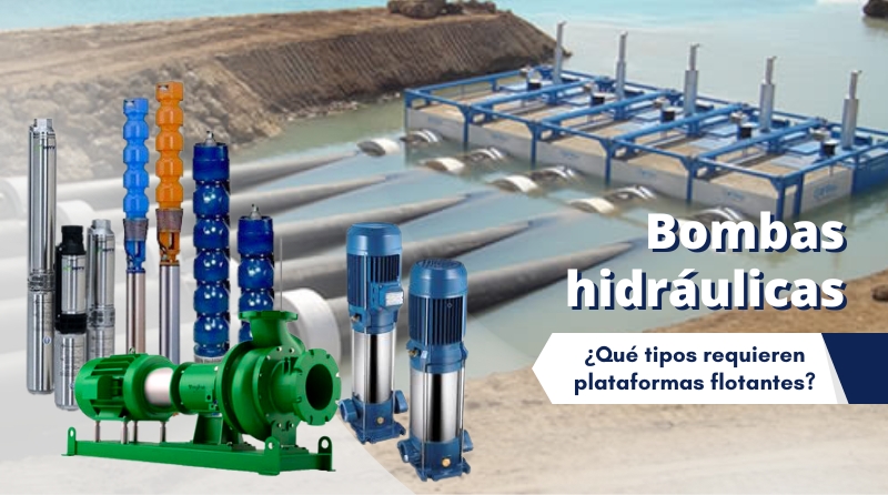 tipos de bombas hidráulicas barcazas de hdpe