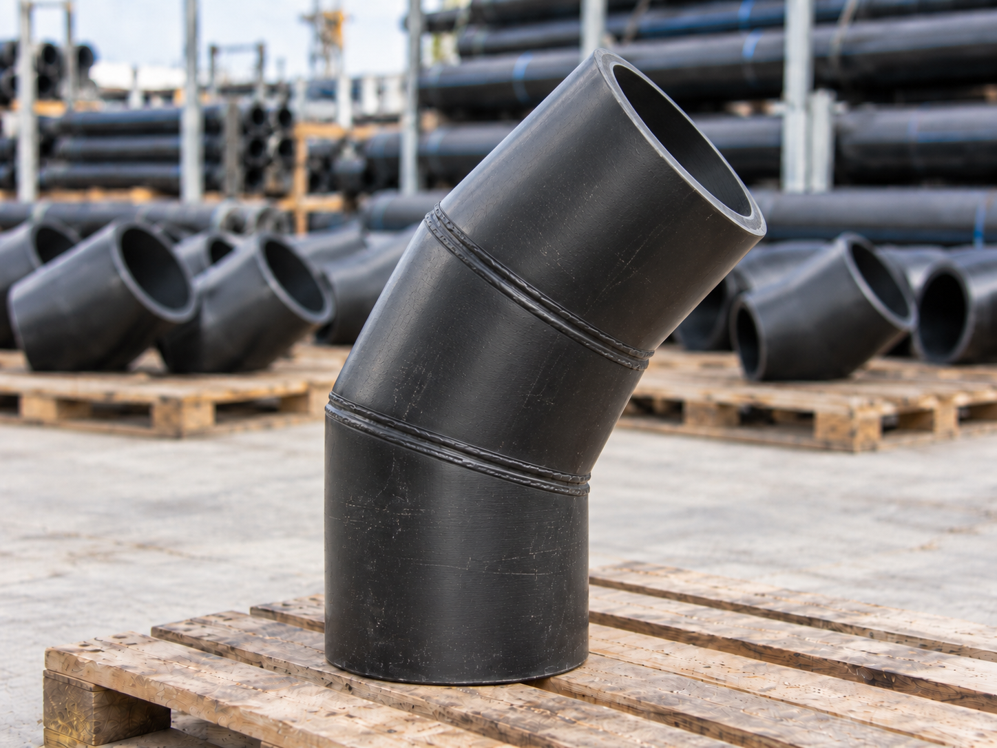 Codo HDPE 45°